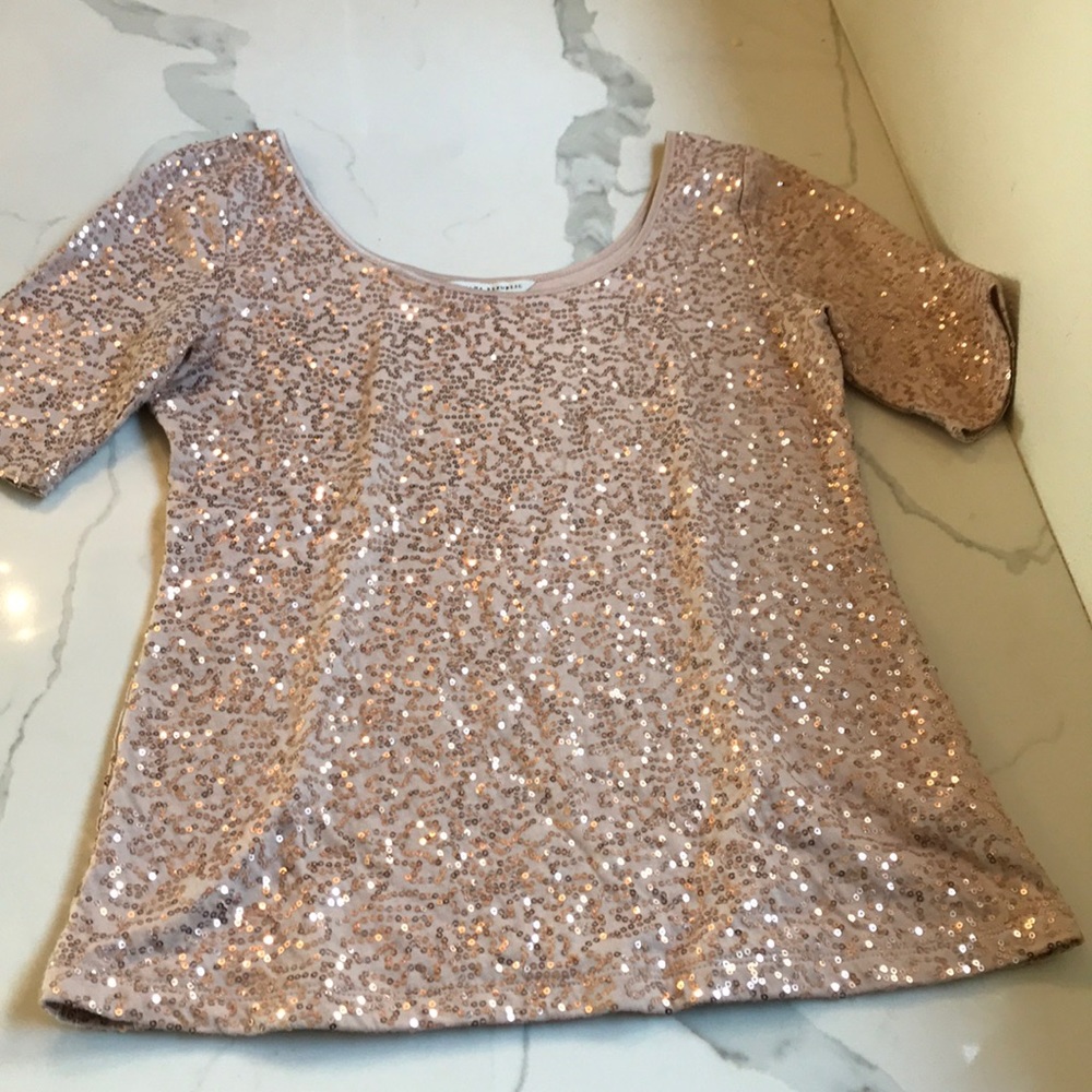 Banana republic sequin top